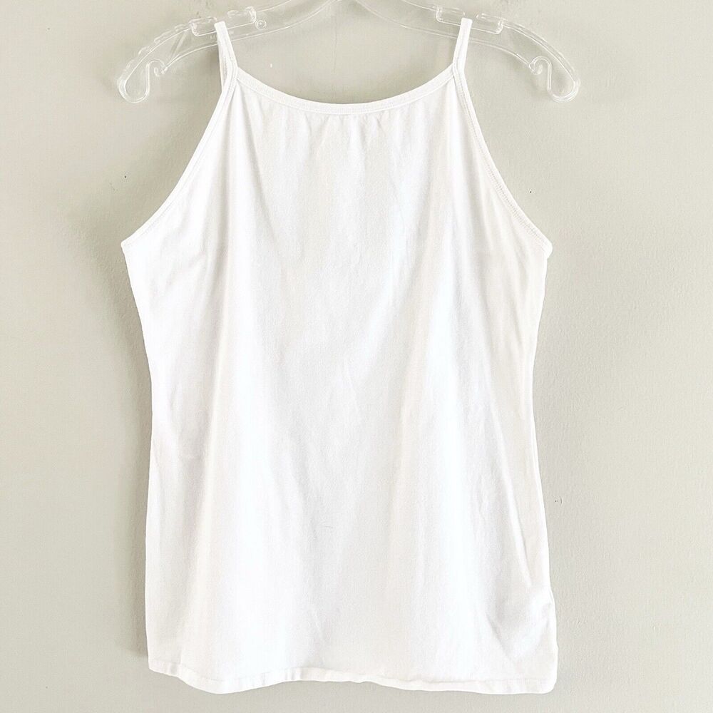 James Perse Basic Tank Top Size 4 Sleeveless Scoop Neck Layering Lightweight